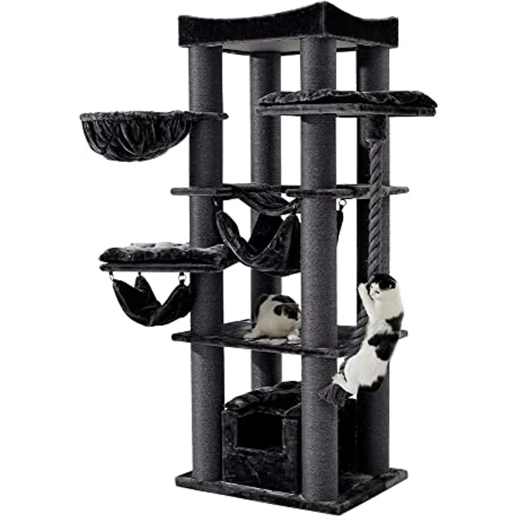 Nobby Kratzbaum RUBI, dunkelgrau, 60 x 80 x 197 cm, 1 Stück - Preisvergleich – Bild 1