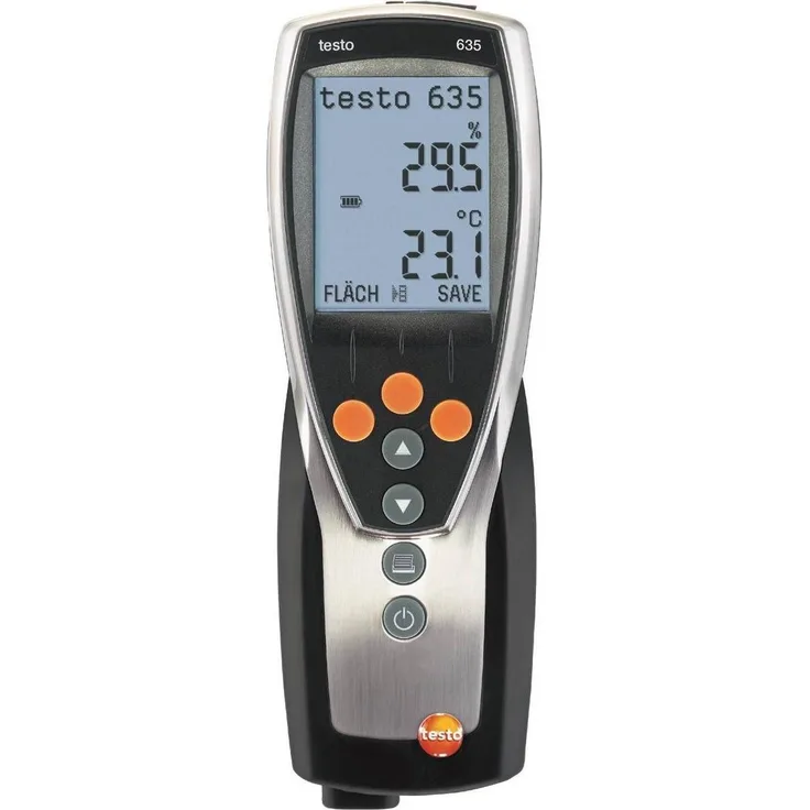 Testo testo 635, Feuchtigkeitsmessgerät für Luftfeuchte und Drucktaupunkt, mit Präzisionsfühler bis -60°C