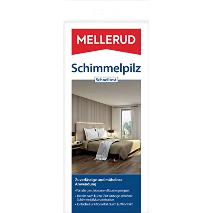 Mellerud Schimmelpilz Schnelltest | 1 x Schimmeltest | Mikrobiologischer Test zur Erkennung von Schimmelbefall