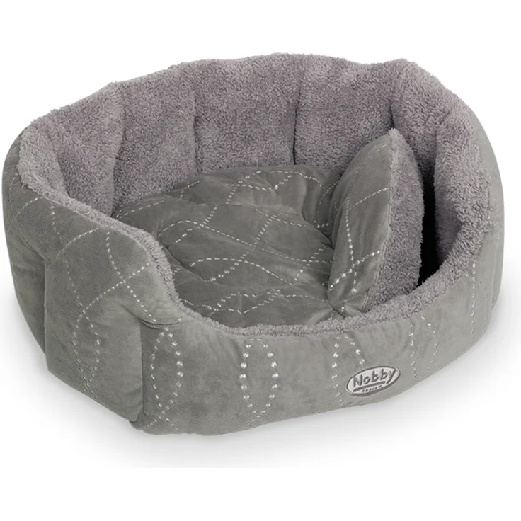 Nobby Komfort Bett CENO grau-grau 86 x 70 x 24 cm – Bild 1
