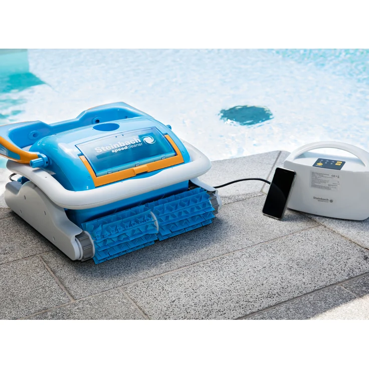 Steinbach Poolrunner Poolroboter APPcontrol - vollautomatischer Schwimmbadreiniger für Boden und Wände 20 m³/h Filterleistung – Bild 6