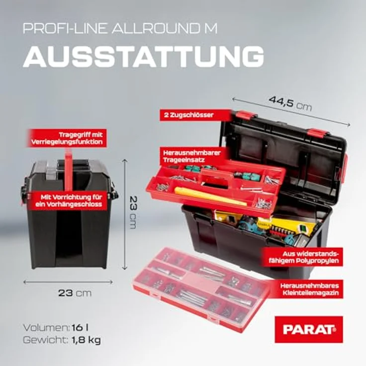 Parat 5811000391 Profi-Line Werkzeug-Box (Ohne Inhalt) – Bild 3