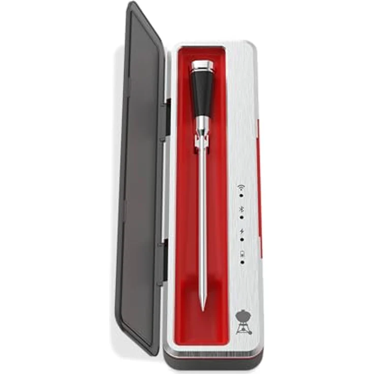 Weber Smart Wireless Temperaturfühler, WiFi/Bluetooth-fähig, misst Grill- & Fleischtemperatur, Schwarz (3400589) – Bild 2