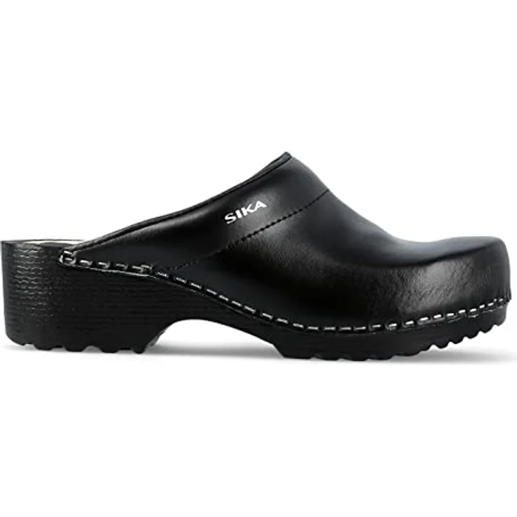 Sika Schuh Traditionell Clog, robuster Arbeitsschuh aus Permair® Leder, schwarz, Größe 41 – Bild 2