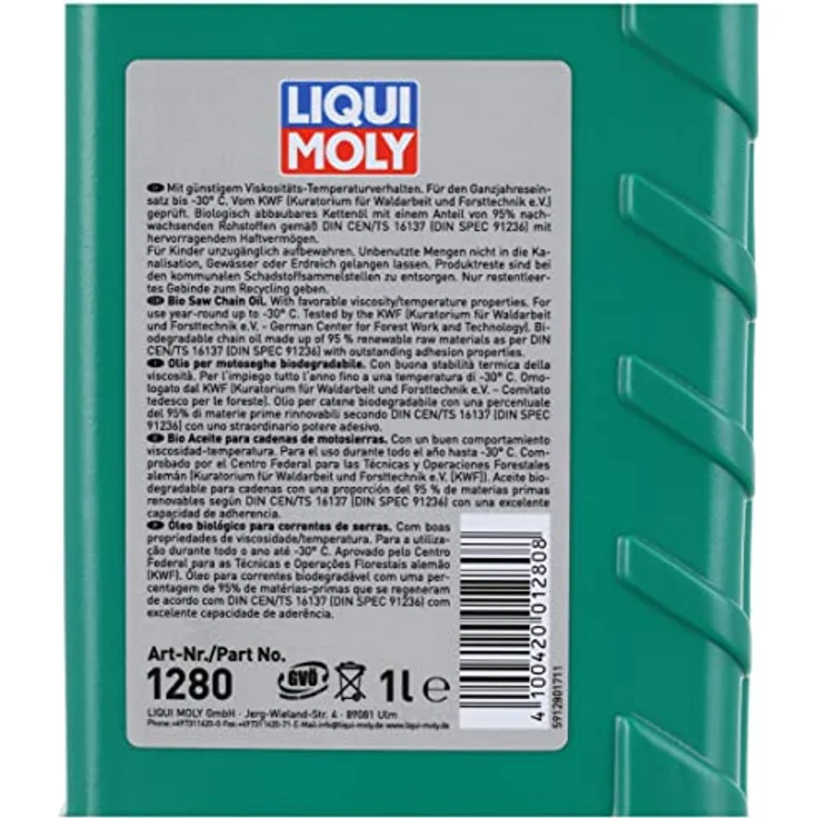 LIQUI MOLY 1280 BIO Säge-Kettenöl 1 L – Bild 3