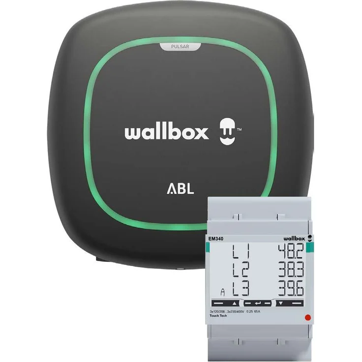ABL Pulsar Wallbox, Elektroauto Ladestation (Typ 2, 22 kW, 32 A, fest verdrahtet) mit Energy Meter und App zur intelligenten Ladelösung