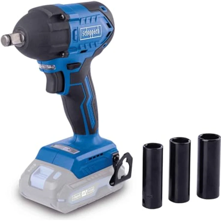 Scheppach Akku-Schlagschrauber BC-IW350-X 20V Brushless | Drehmomentstufen 180-350 - 370Nm | Schlagzahl 3600bpm | Aufnahme ½" | 20V-IXES-Serie | 3x Steckschlüssel (17,19,21mm) – Bild 1