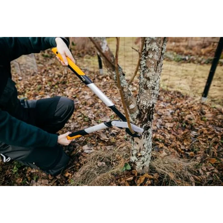 Fiskars PowerGear X Bypass-Getriebeastschere für frisches Holz, Antihaftbeschichtet, Gehärteter Präzisionsstahl, Länge 64 cm, Schwarz-Orange, LX94-M, 1020187 – Bild 18