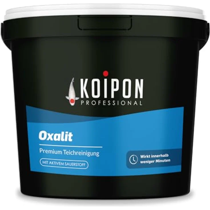 KOIPON Oxalit Teichschlammentferner, gegen Laub & Ablagerungen, mit aktivem Sauerstoff, Sofortwirkung, Made in Germany – Bild 7