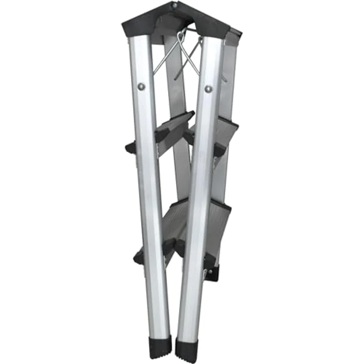 KS Tools Aluminium-Stufen-Stehleiter 800.0965, 62 cm, mit rutschfesten Stufen und gummierten Füßen für sicheren Stand – Bild 4