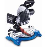 Scheppach Kappsäge- und Gehrungssäge HM210L | Leistung 1500W | Schnitthöhe -/ Breite 60 & 120mm | SägeblattØ 210mm | Sägekopf 45° neigbar nach links | Laser, Werkstückauflagen & Sägeblattschutz