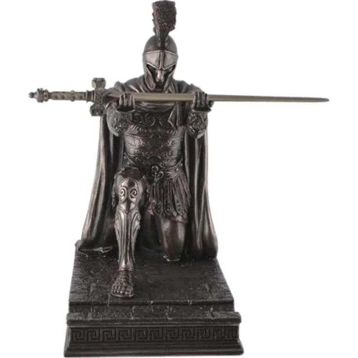 Veronese 708-7407 Brieföffner römischer Zenturio kniet mit Schwert Skulptur Figur Rom Legion – Bild 2