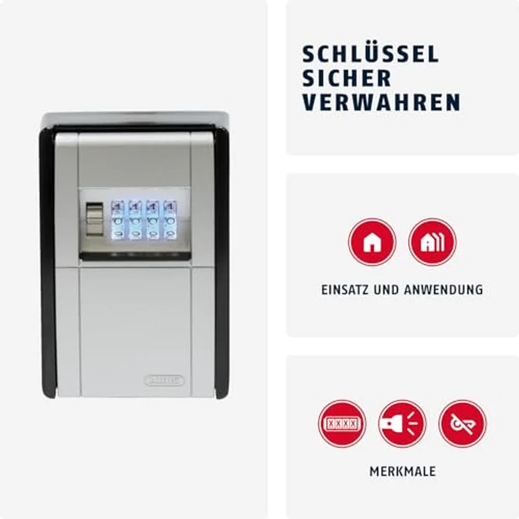 ABUS Schlüsseltresor KeyGarage 787 LED mit Zahlencode 83854 – Bild 2