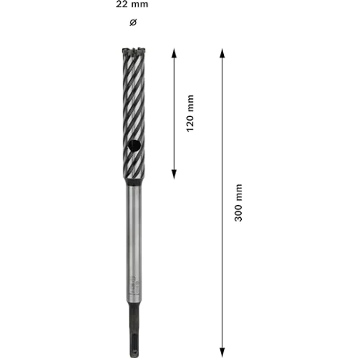 Bosch Rebar Cutter Vierschneider SDS-plus-9, 22 mm Durchmesser, 120 mm Arbeitslänge, langlebig und hitzebeständig – Bild 3