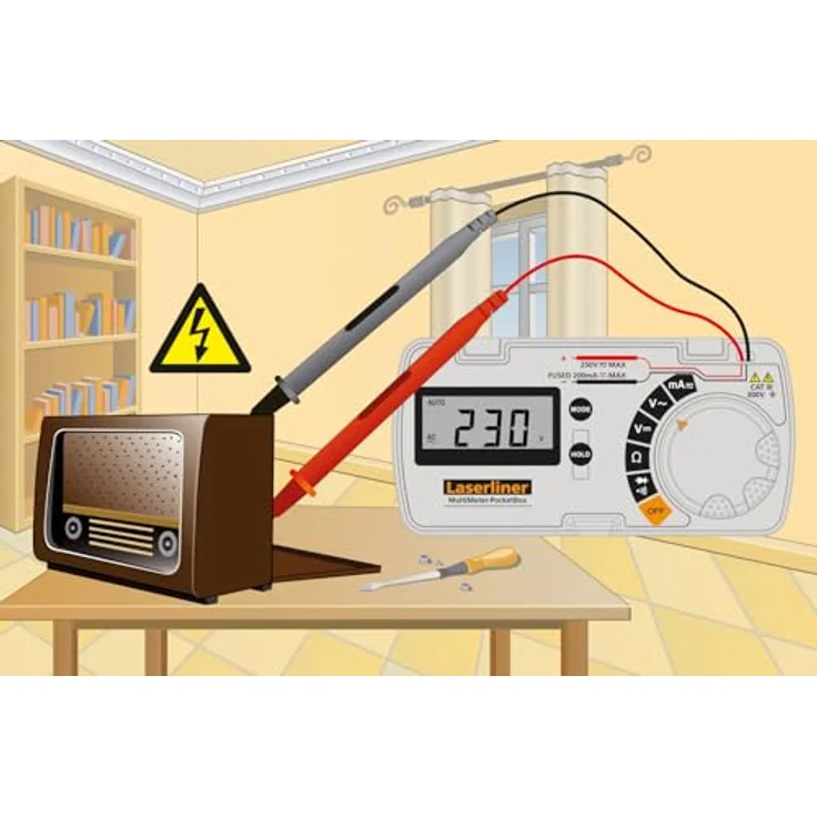 LASERLINER MultiMeter-PocketBox Hand-Multimeter, Spannungsprüfer mit recyceltem Kunststoffgehäuse – Bild 10