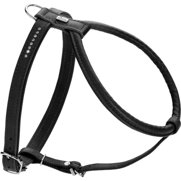 HUNTER Geschirr Round & Soft Canadian Up, Premiumleder, schwarz, Größe S-M – Bild 1