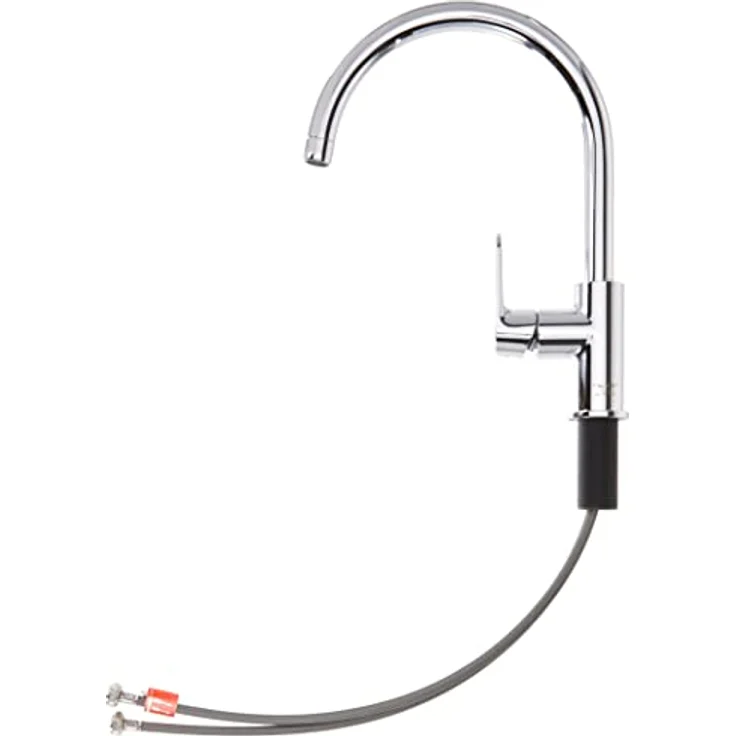 Grohe Küchenarmatur BauFlow, C-Auslauf, Hochdruck, Chrom, 360 Grad schwenkbar – Bild 2