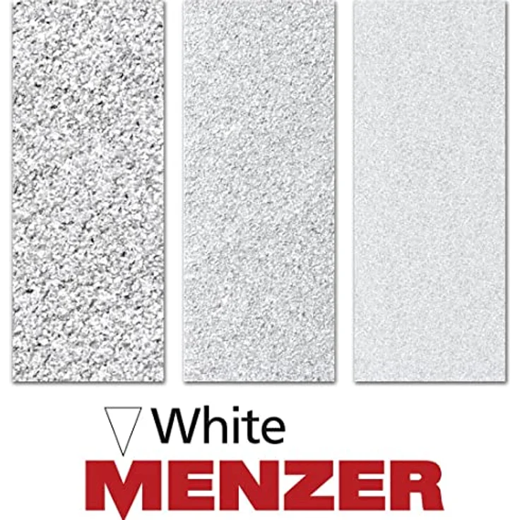 MENZER White Klett-Schleifscheiben, 225 mm, 6-Loch, f. Trockenbauschleifer, Normalkorund (5 Stk.) K120 - für Trockenbauschleifer mit spezieller Wirkstoffbeschichtung – Bild 2