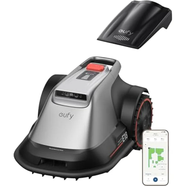 Eufy Mähroboter E18 mit TrueVision™, kameragestützter Navigation & kabelloser Kartierung – effizient & signalstabil – Bild 1
