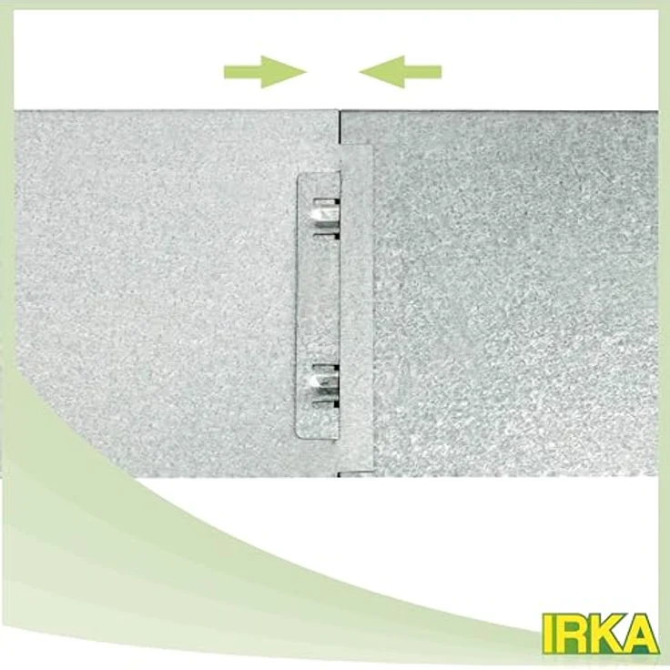IRKA Rasenkanten schmal 18 cm mit Versteifungskante + klick-Fix-System + doppelter Korrosionsschutz | Flexible Beeteinfassung Metall | Rasenkante verzinkt | 1 Meter – Bild 4