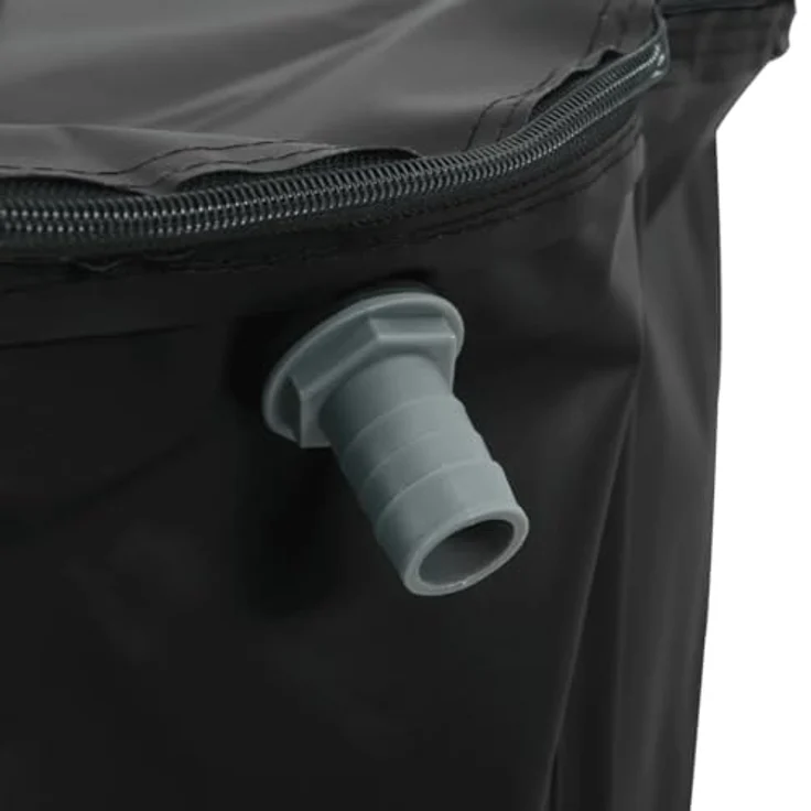 vidaXL Bewässerungssystem Wassertank, faltbar 750 L PVC mit Wasserhahn, schwarz – Bild 6
