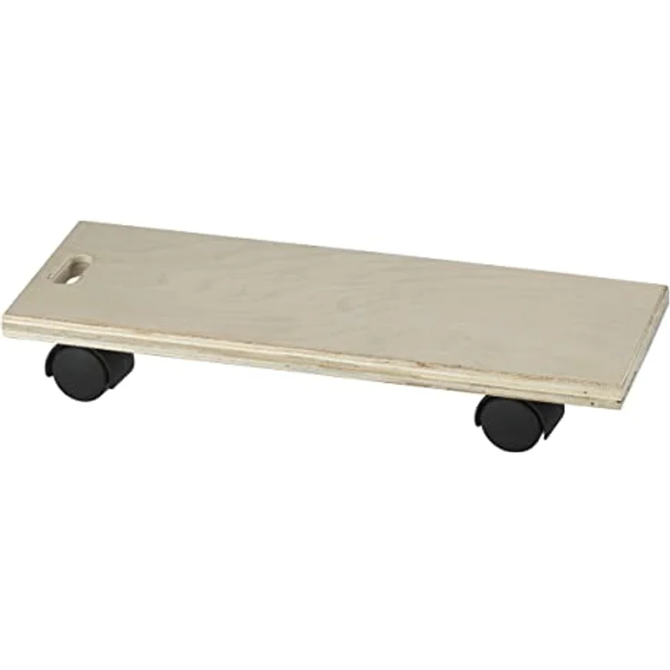 Dörner + Helmer Transportroller Multi, 395mm x 145mm x 70mm, 80kg Tragkraft, mit Doppelrollen für Möbel und Kisten – Bild 1