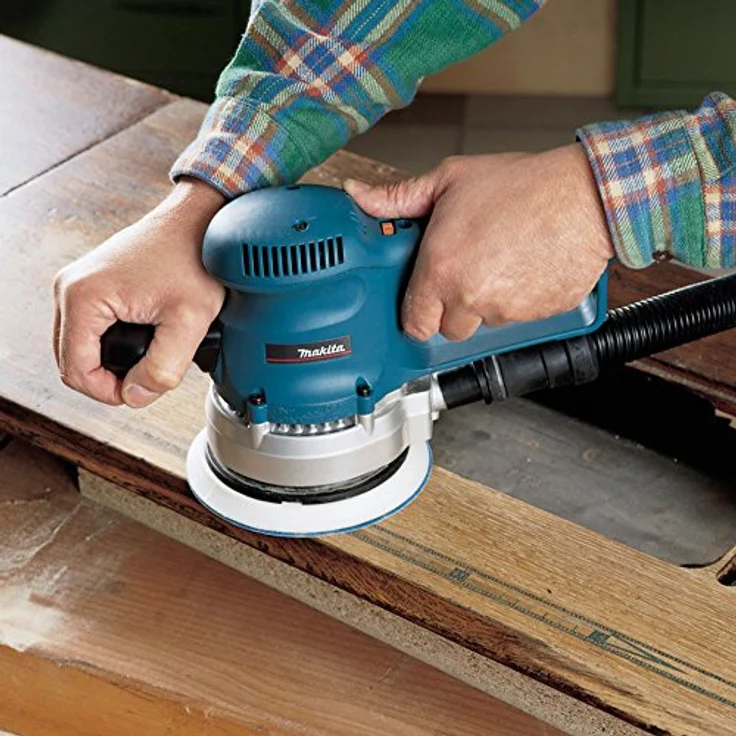 Makita Exzenterschleifer 150 mm mit Schleifpapier-Set im Makpac, BO6030JX – Bild 4