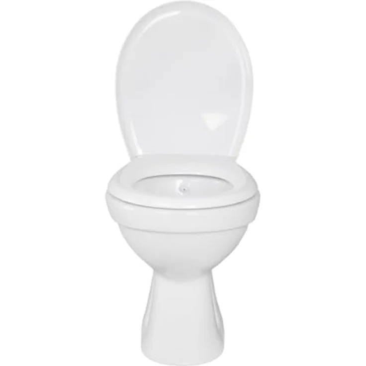 Belvit Tiefspül-WC BV-SW4001-T+BV-D0400, Stand WC mit Taharet/Bidet Funktion, Senkrechter Bodenabgang, Weiß – Bild 5