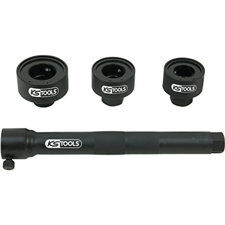 KS Tools Axialgelenk-Spezialschlüssel-Satz 4tlg., Drehmomentschlüssel mit 3 Spezial-Aufsätzen (30-45 mm) und stabilem Kunststoffkoffer – Bild 4