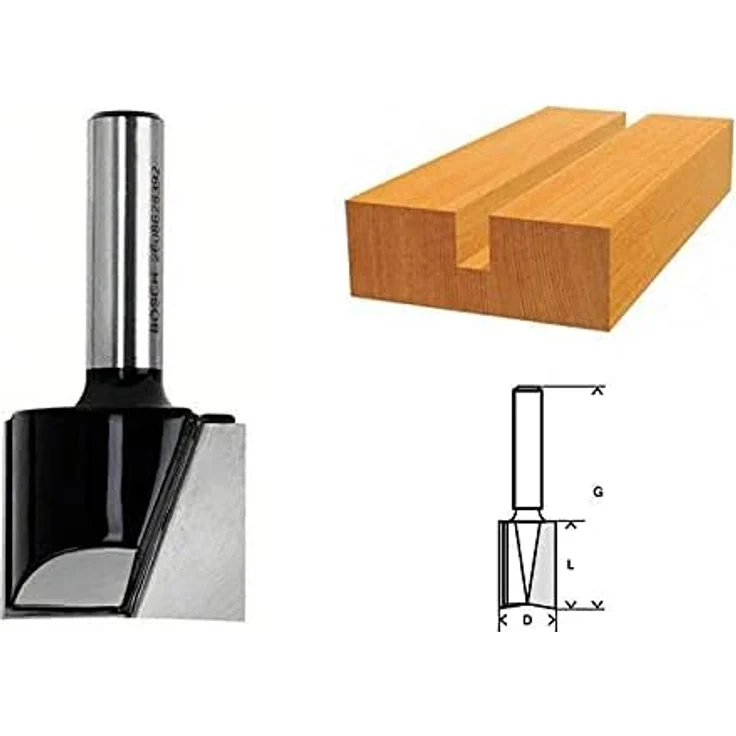 Bosch Professional Nutfräser Standard for Wood (für Holz, Ø 6 mm, Arbeitslänge 16 mm, Zubehör Handfräse) – Bild 5