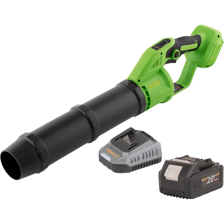 Procraft PB24bb Akku Laubbläser 20 V Brushless, inkl. 4,0 Ah Akku und Ladegerät, ergonomisch und leicht