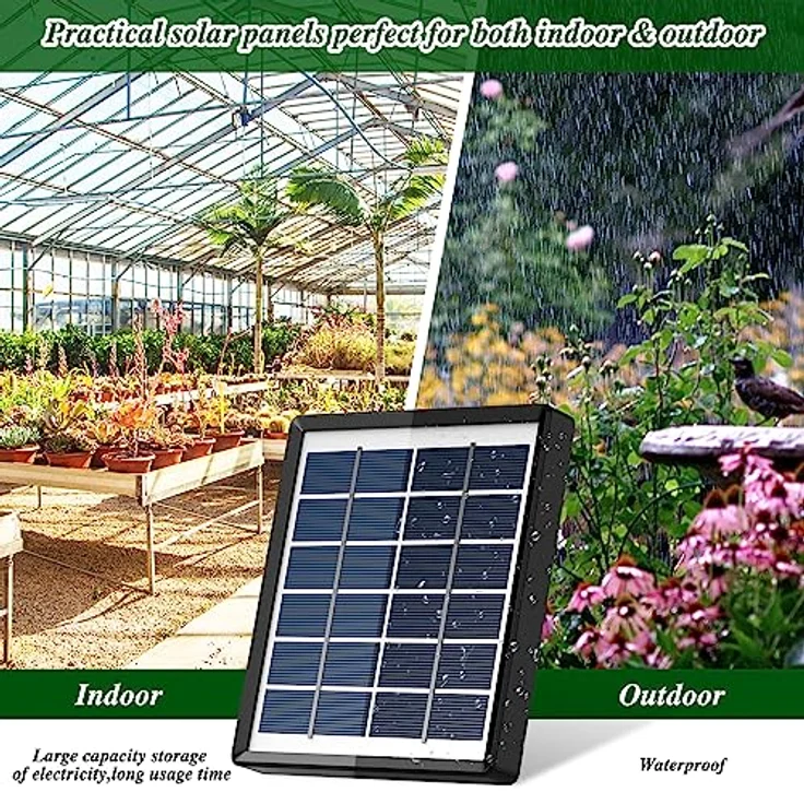 AnseTo Solar Bewässerungssystem, Automatischer Bewässerungscomputer mit 12 Timer-Modi und 15 Tropfschläuchen für Garten und Balkon – Bild 5
