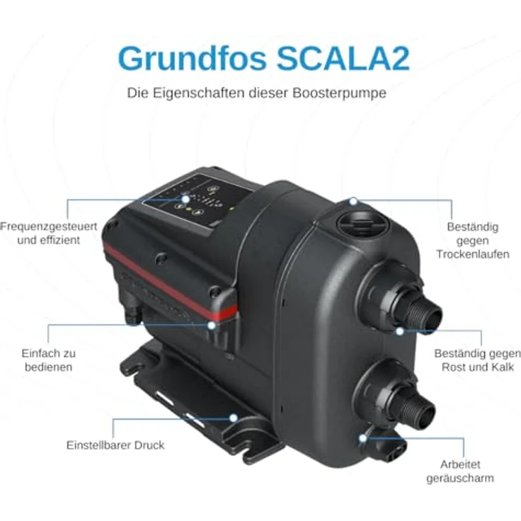 Grundfos WATER PUMP SCALA2 3-45, leistungsstarke Wasserpumpe mit 550W Motor – Bild 3