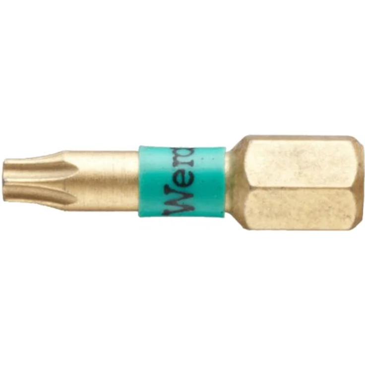 Wera 867/1 bdc TX15X25 Torx-Bit T15, diamantbeschichtet, Werkzeugstahl legiert, Ø 6.3 mm – Bild 1