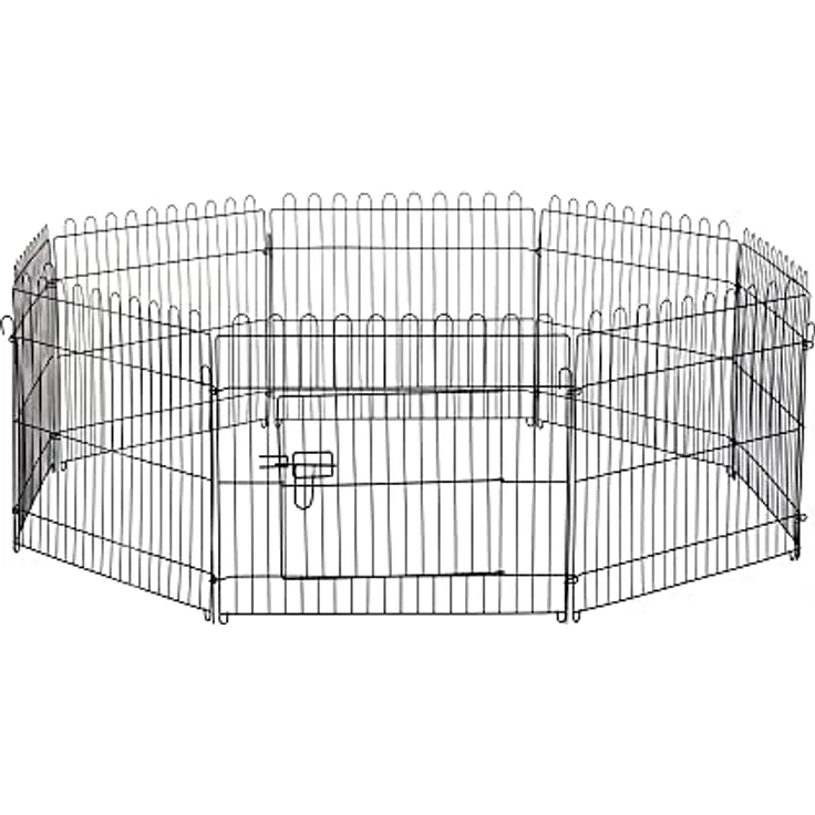 Pawhut® Welpenauslauf Welpenzaun Laufstall Freilaufgehege Welpengitter Maße: 71x61cm – Bild 1