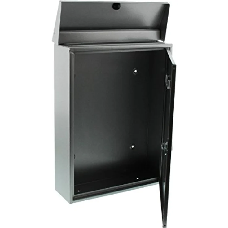 BURG-WÄCHTER Außenbriefkasten, A4 Einwurf-Format, Vollflächig verzinkt, Strukturlackiert, Letter 5832 Si, Silber – Bild 3