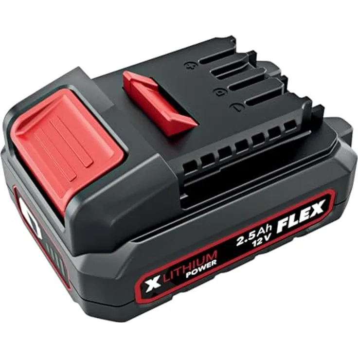 FLEX Akku-Pack 12 V, 2,5 Ah Li-Ion mit Ladezustandsanzeige, EMS-Schutz, Staub-/Spritzwasserschutz, Ersatzakku 532290