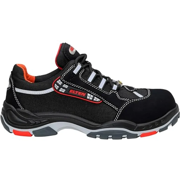 ELTEN SENEX ESD S3S Sicherheitsschuh, hydrophobierte Mikrofaser, atmungsaktives Textilfutter, ESD PRO Einlegesohle, TPU/PU Sohle TRAINERS, schwarz – Bild 2