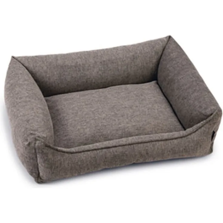 Beeztees Tierbett Zia - Orthopädisches Hundebett mit Memory-Schaumfüllung - Grau - 80x60x22 cm