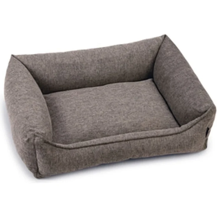 Beeztees Tierbett Zia - Orthopädisches Hundebett mit Memory-Schaumfüllung - Grau - 80x60x22 cm – Bild 1