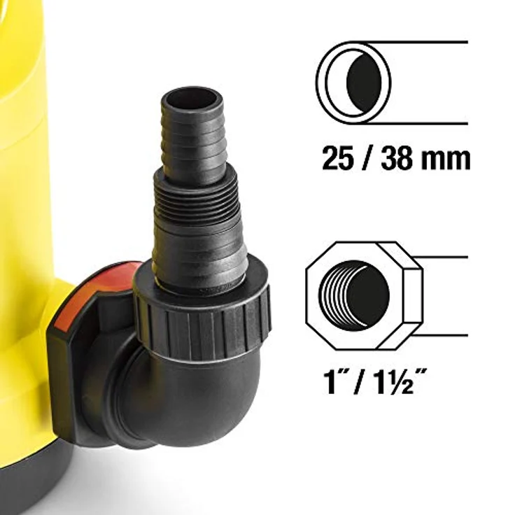 Trotec Klarwasser-Tauchpumpe TWP 7506 E Hochleistungspumpe 13.000 l/ h 750 Watt Pumpe 9,5 m Förderhöhe – Bild 4