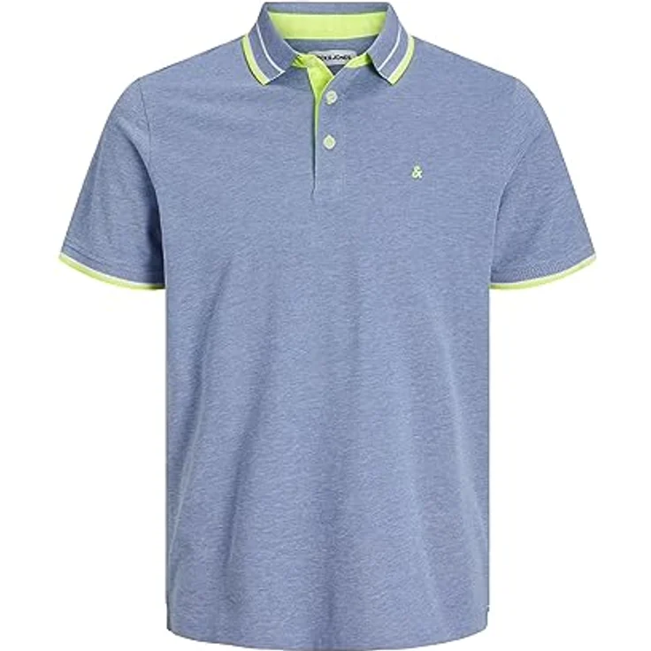 Jack & Jones Poloshirt in Bright Cobalt/S, Größe L, aus 100% Baumwolle – Bild 2