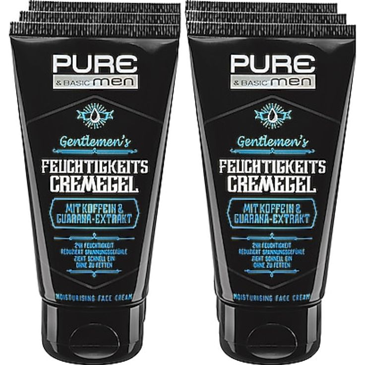 Pure & Basic Men Feuchtigkeitscreme 75 ml, 6er Pack