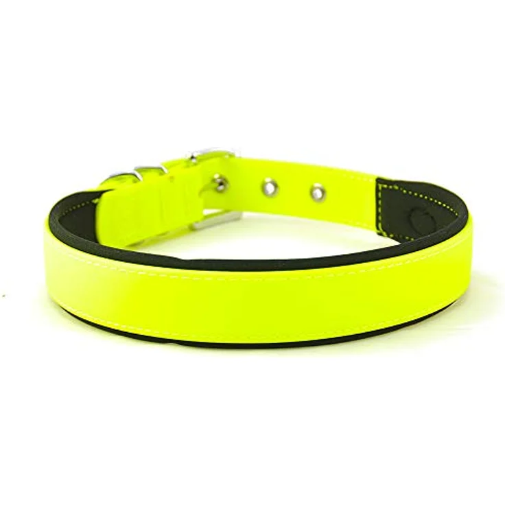 Nobby Halsband Cover, neon gelb L: 45-55 cm, B: 25 mm, 1 Stück – Bild 1