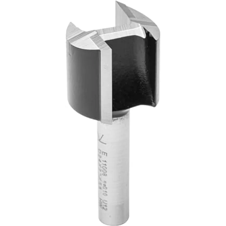 ENT 11008 Nutfräser HW, 24 mm Durchmesser, Schaft 8 mm, 20 mm Nutzlänge, 52 mm Gesamtlänge, für Hartholz und Weichholz, geeignet für Handoberfräse und CNC-Fräsmaschine – Bild 3