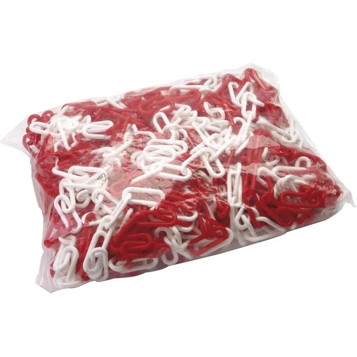 Dönges Absperrkette, rot/weiss, Kunststoff, 30 m, Gewicht 2,023 kg