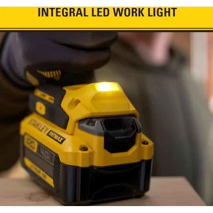 STANLEY FATMAX V20 Schlagschrauber 1/2" 950 Nm BRUSHLESS, 18V Lithium, ohne Akku, 3 Modi, LED-Beleuchtung – Bild 8