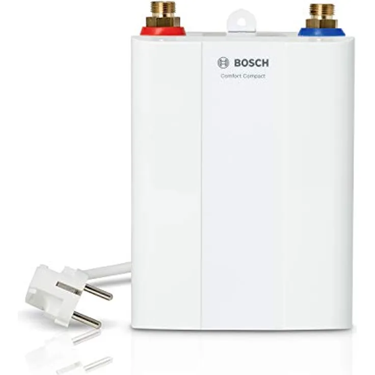Bosch Tronic 4000 4 ET, Elektronischer Kleindurchlauferhitzer, steckerfertig, kompakt, Energieklasse A, 3,6 kW, weiß