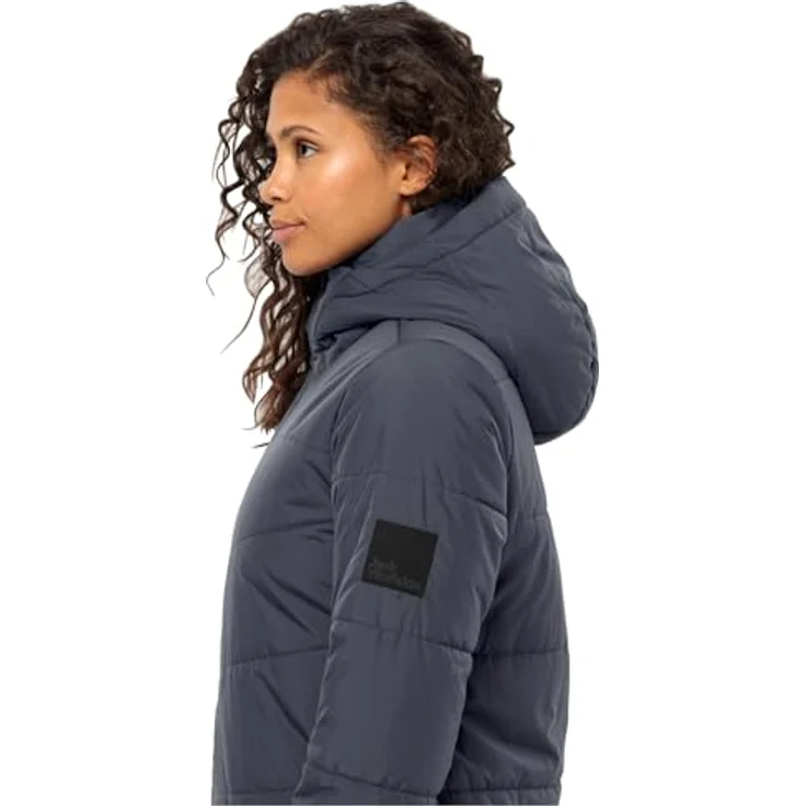 Jack Wolfskin Deutzer Coat W (M), Wintermantel für Damen mit Primaloft® Füllung, winddicht und atmungsaktiv, blau, M – Bild 5