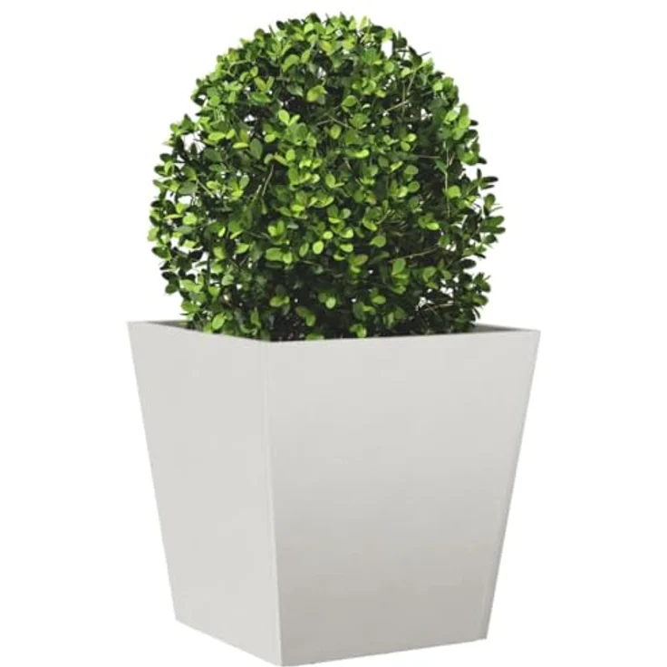 vidaXL Pflanzkübel, Blumenkübel mit Boden, Pflanzkasten Pflanztopf für Garten Balkon Terrasse, Blumentopf Pflanzgefäß Blumenkasten, Edelstahl – Bild 3